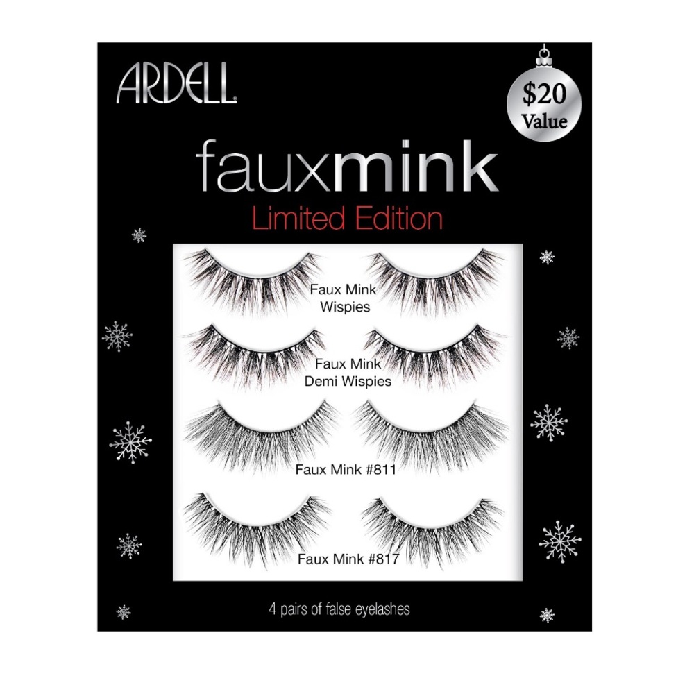 8 pairs! Ardell Faux Mink False eyelashes sets